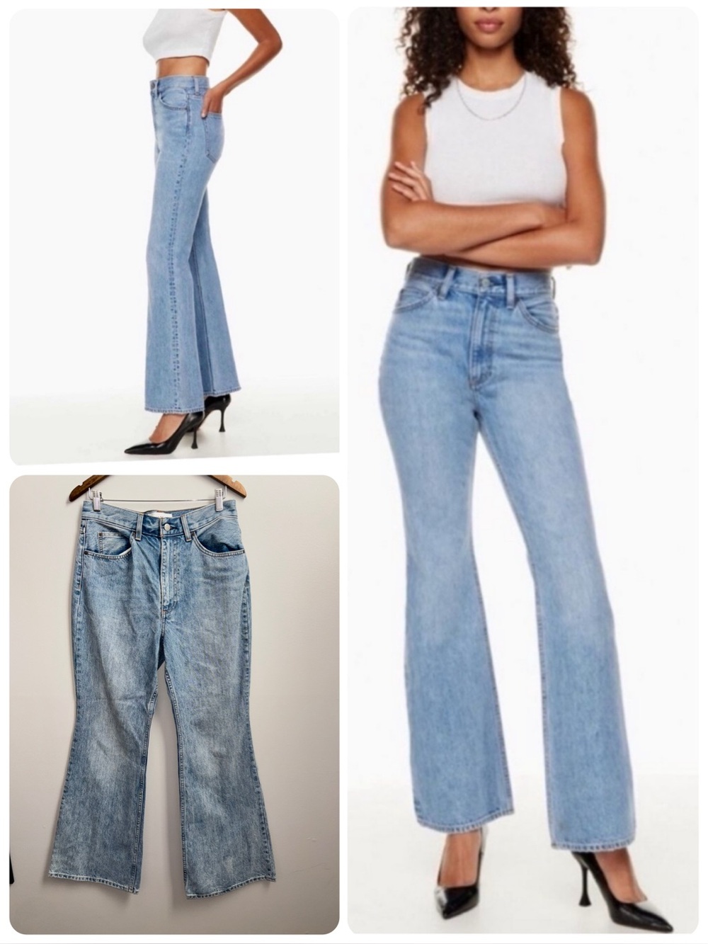 Aritzia Denim Forum The Marlene 60's High Rise Flare Jeans Size 30